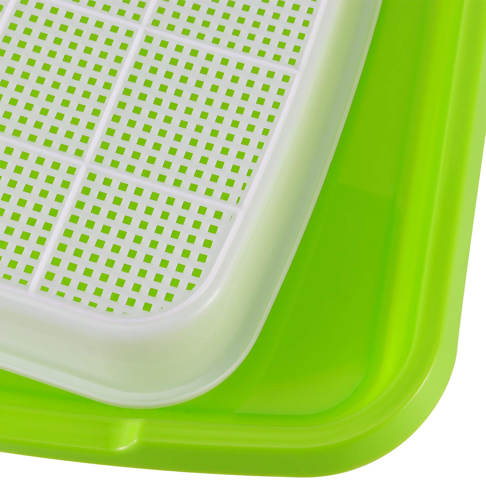Saatkeimschale, BPA-frei, große Kapazität, Samenkeimschale, gesunder Weizengras-Samen-Züchter mit Deckel für Anbau, Bohnensprossen, Katzengras, Weizengras, Mungbohnen, 8 Stück