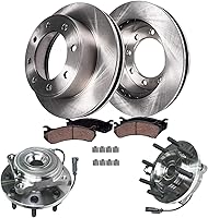 Vista 22 de Detroit Axle - Kit de freno delantero para Toyota Prius C 2007-2018 Yaris 2013 Scion iQ 2012-2019, rotores de freno de disco y pastillas de freno