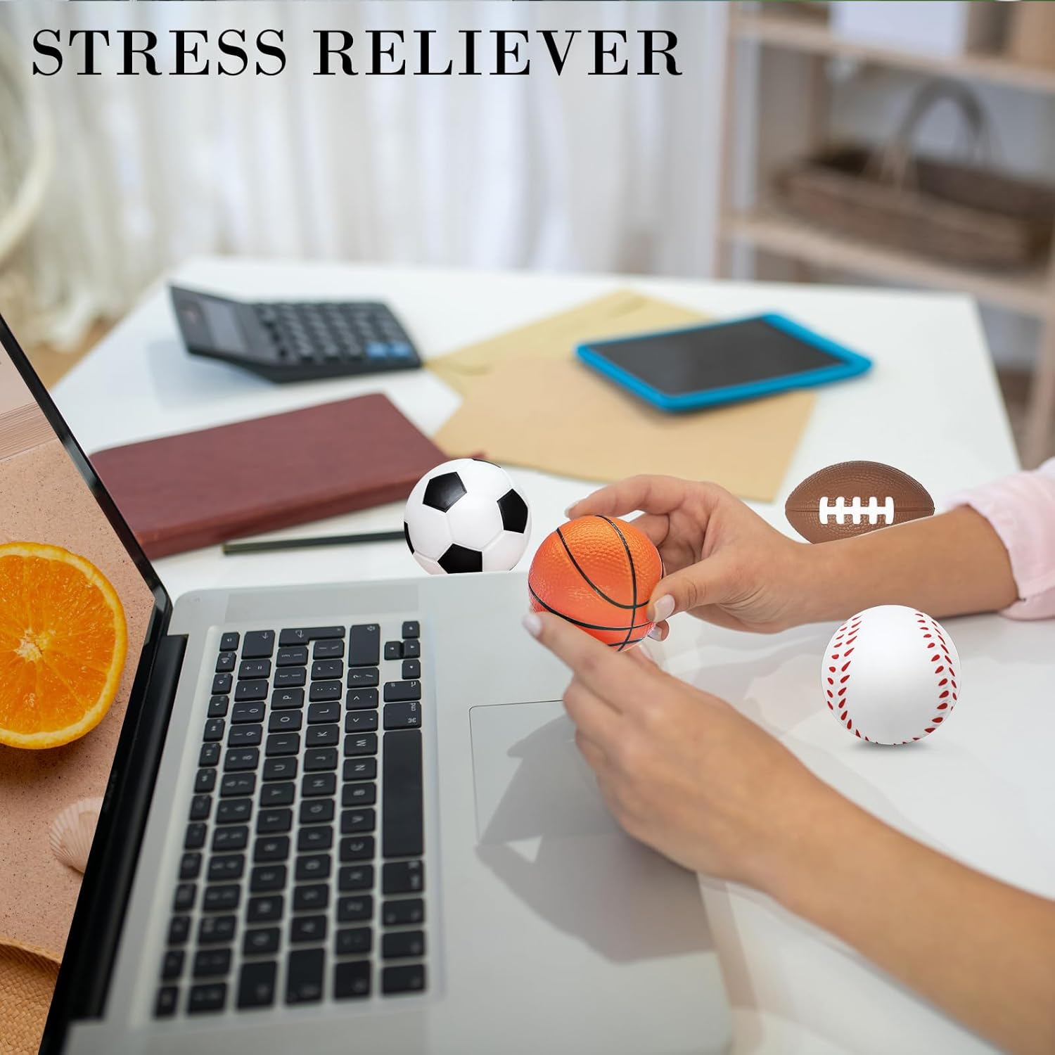 60 Pieces Sports Stress Balls for Kids Mini Footballs Ball, Soccer, Basketball, Baseball Foam Squeeze Stress Balls for Anxiety Relief Relaxation, Sport Party Favor Class Prize Birthday Pet Toys - Image 6