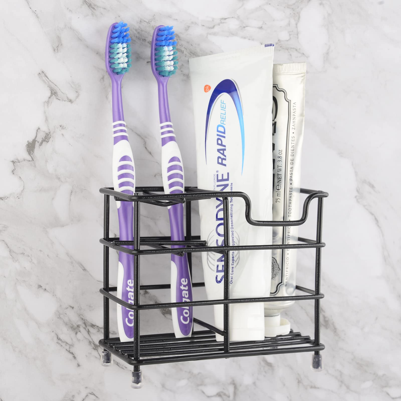 Portaspazzolino Ventilato In Acciaio Inox - Organizza Spazzolini, Dentifricio E Più, 6 Scomparti - Foto 12