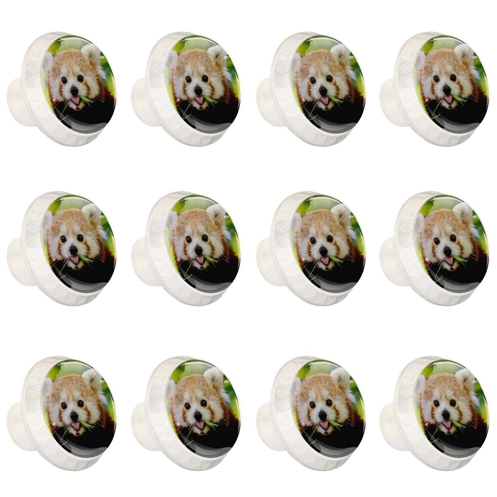 Boutons d'armoires de cuisine pour remplacer poignée cassée par un bouton rond panda rouge 12x