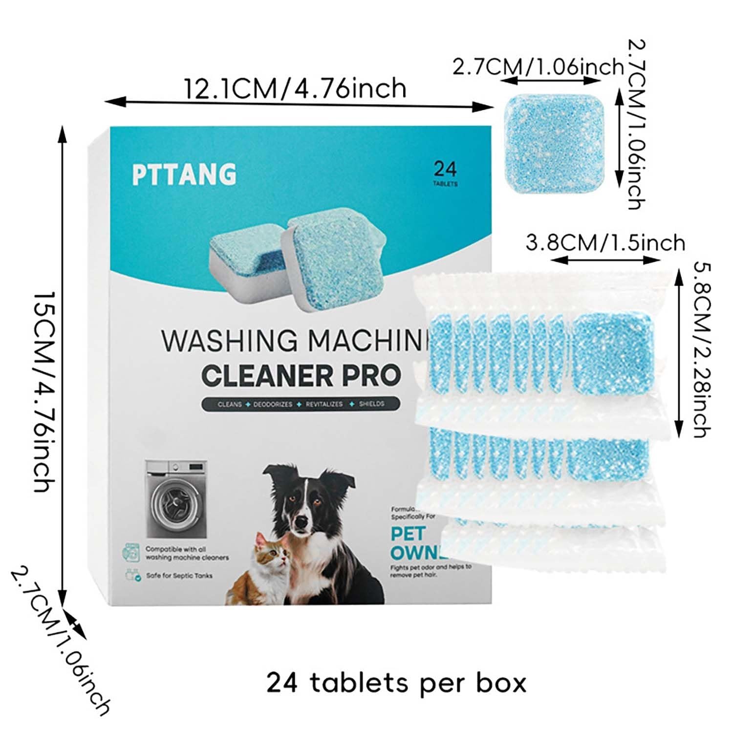 Kolina Nettoyant Machine à Laver, Kolina Nettoyant Machine A Laver Le Linge Tablet,Nettoyants Lave Linge Puissant,Facilement Les RéSidus,La Saleté Et Les Odeurs,Pour à Toutes Les Machines à Laver (48)