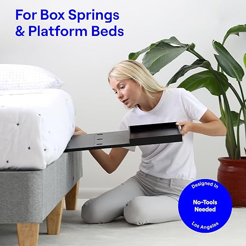 Miniatura 3 de BedShelfie Estante de noche para dormitorio, litera y litera superior, artículos esenciales para dormitorio universitario, bandeja de escritorio