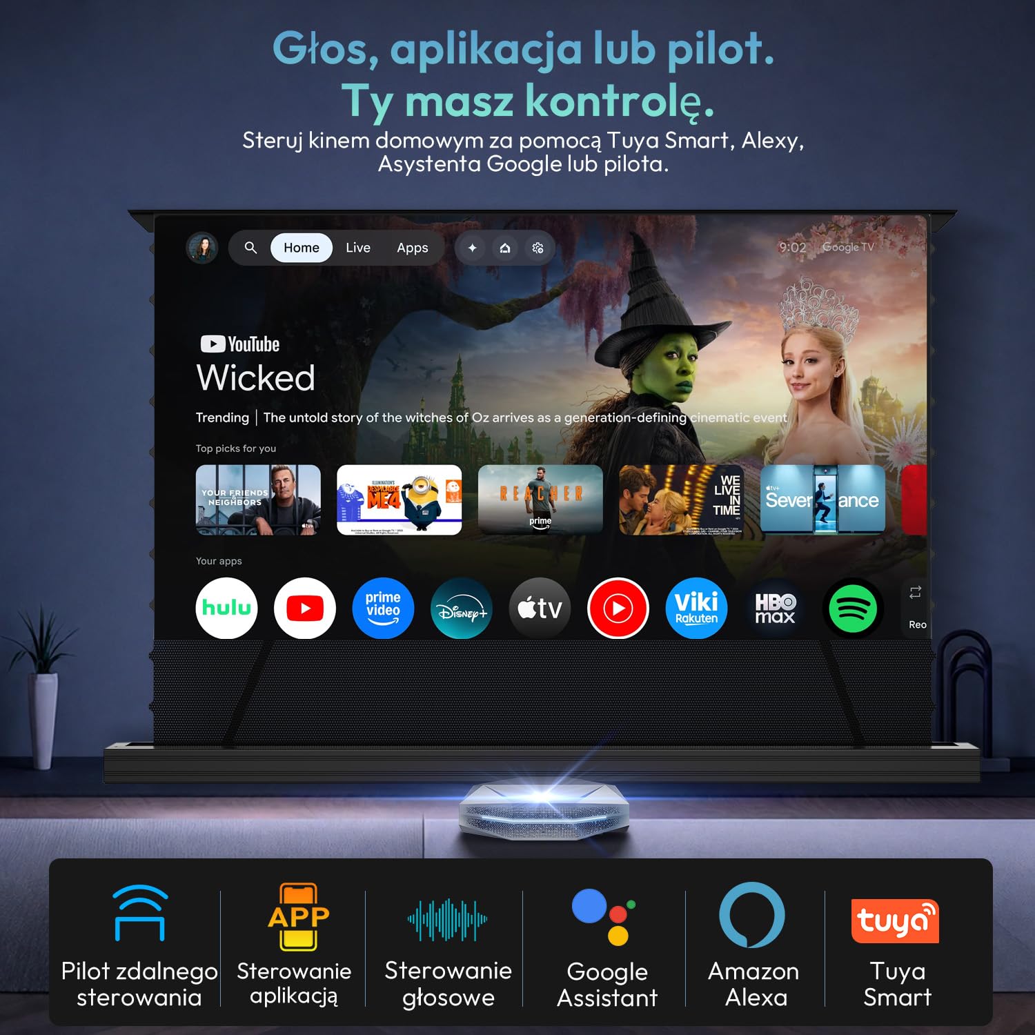 Ekran do projektora, 120 cali, stojący na podłodze, wysuwany elektrycznie, ALR CLR, 4K UHD Laser TV ekran, przenośne kino domowe, ekran do projektora ultrakrótkiego dystansu, bez