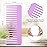 Large Hair Detangling Comb Wide Tooth Comb for Curly Hair Wet Dry Hair, No Handle Detangler Comb Styling Shampoo Comb (Purple, White)