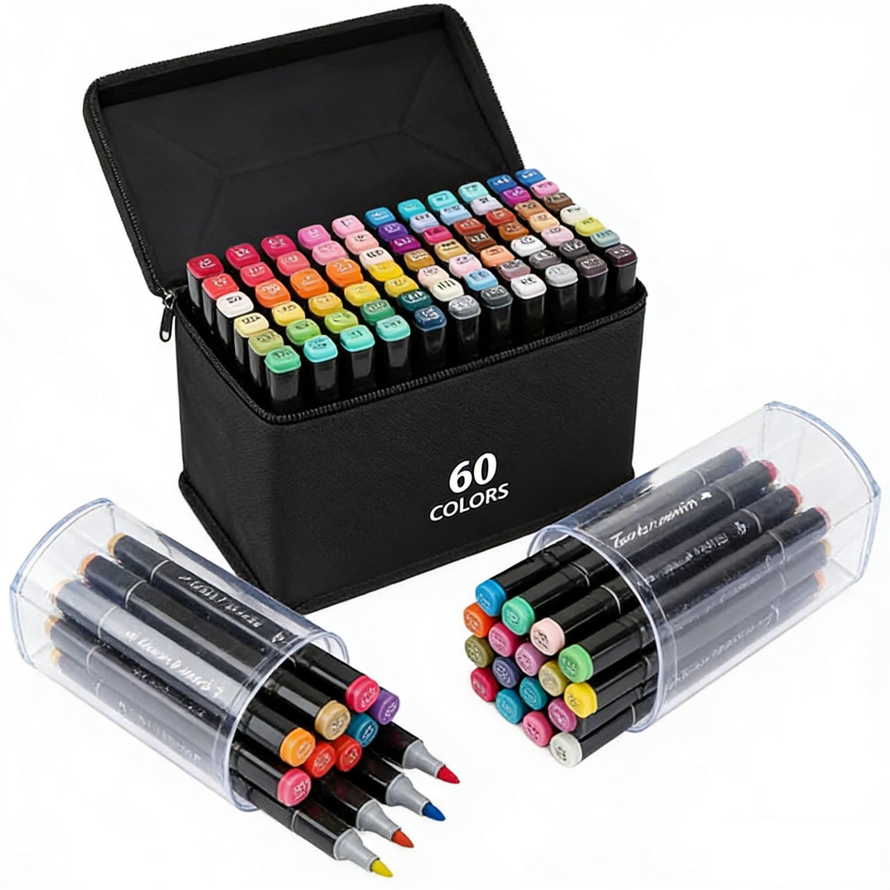 LZ Touchmark Marker pen Marker pen Illustration pen 2 types of bold pen tips Suitable for animation painting,landscape design,clothing design,product