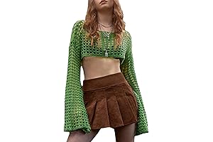 Y2K Women's Crochet Shrug: Express Your Edgy Style