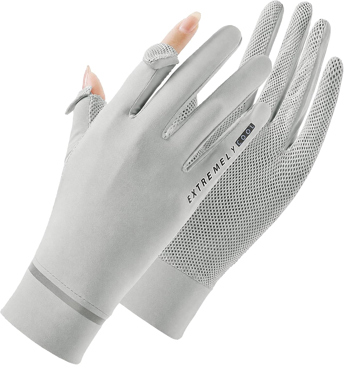 Sun Gloves for Women UV Protection UPF 50+ Cooling Ice-Silk