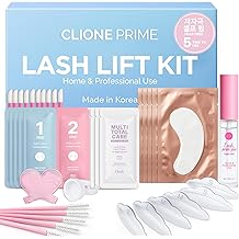 Korean Lash Lift Kit - 5 Sets At Home Eyelash Perm Kit with Upgraded Glue, Eyelash Lift, DIY Lash Perm Easy for Beginner &amp; Professional, Semi Permanent Perming Wave Suitable For Salon &amp; Home