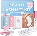 Korean Lash Lift Kit - 5 Sets At Home Eyelash Perm Kit with Upgraded Glue, Eyelash Lift, DIY Lash Perm Easy for Beginner & Professional, Semi Permanent Perming Wave Suitable For Salon & Home