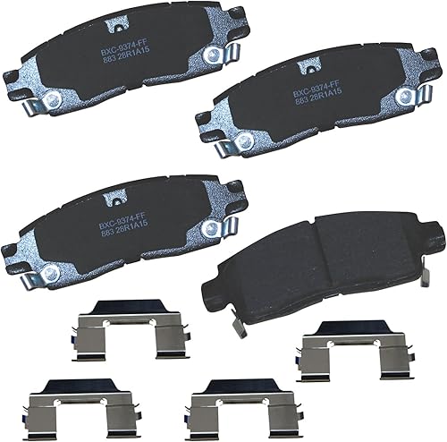Miniatura 268 de Bendix Pastillas de freno traseras de cerámica Premium SBC1100 para Nissan Frontier 2024-2005, Xterra 2015-2005, Suzuki Equator 2012-2009