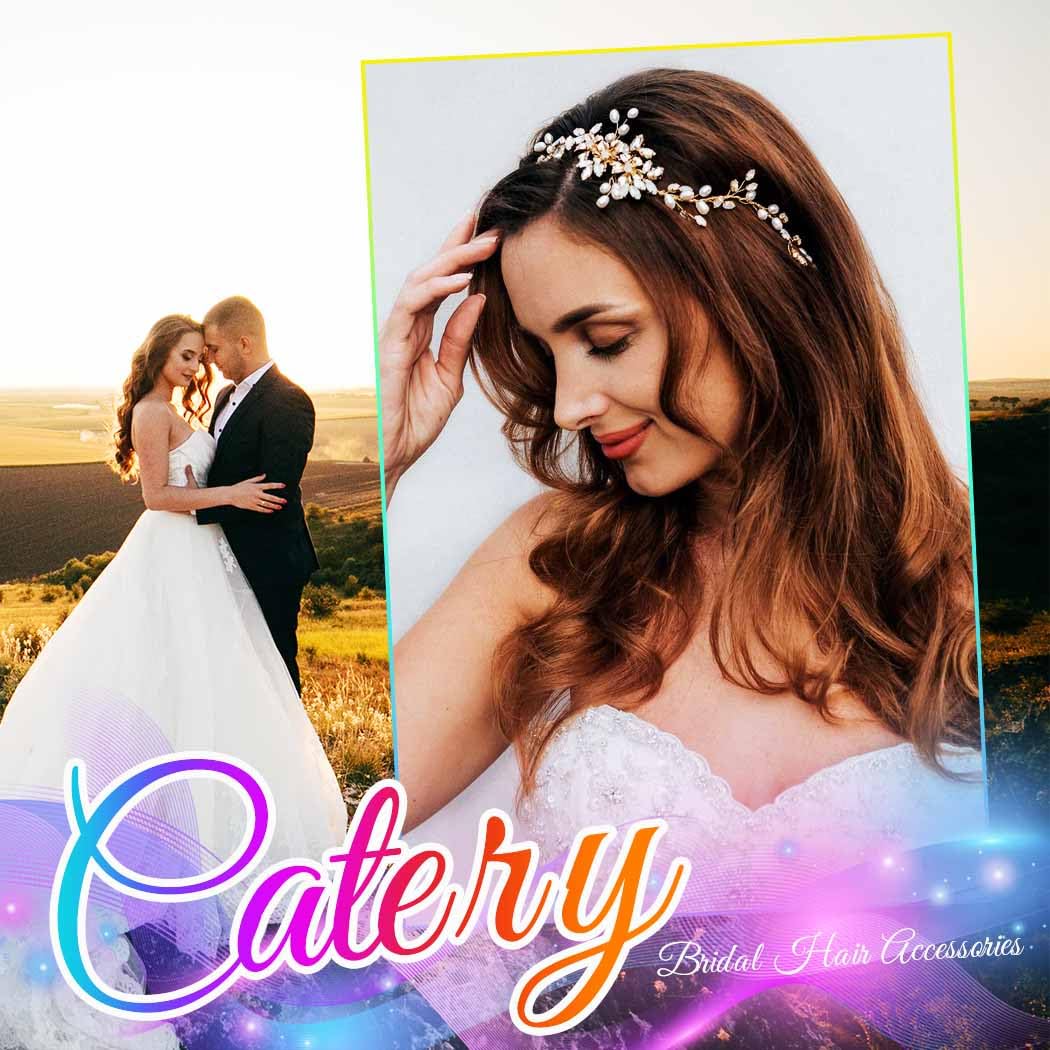 Catery Rhinestone Hair Vine Bridal Headband Wedding Hair Accessories for Bride and Women (Silver) - Image 7