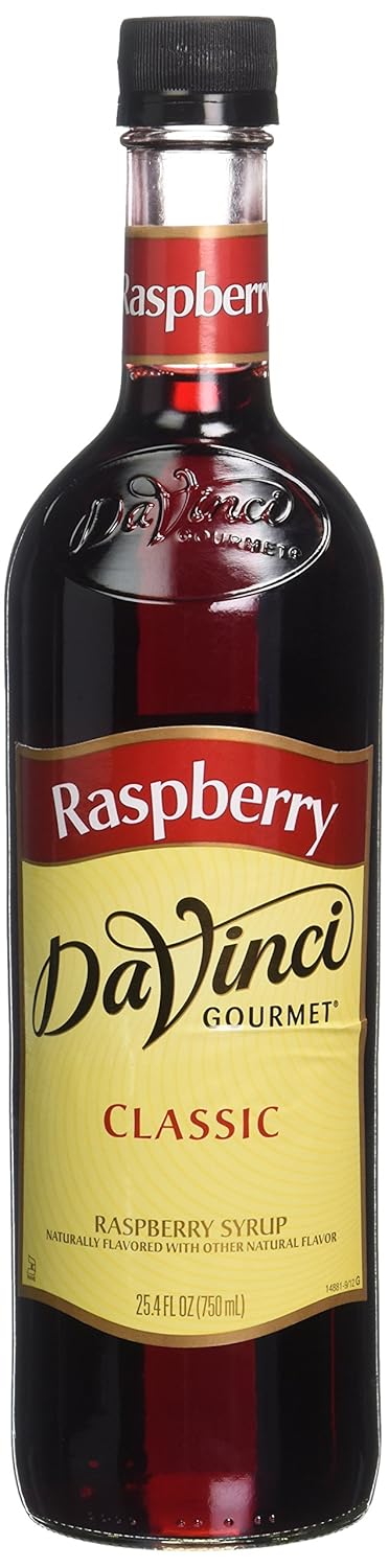 (BBD 21/11/24). Da Vinci Gourmet Syrups Raspberry Syrup 750 ml Bottle 25.4 Fl Oz (Pack of 1)