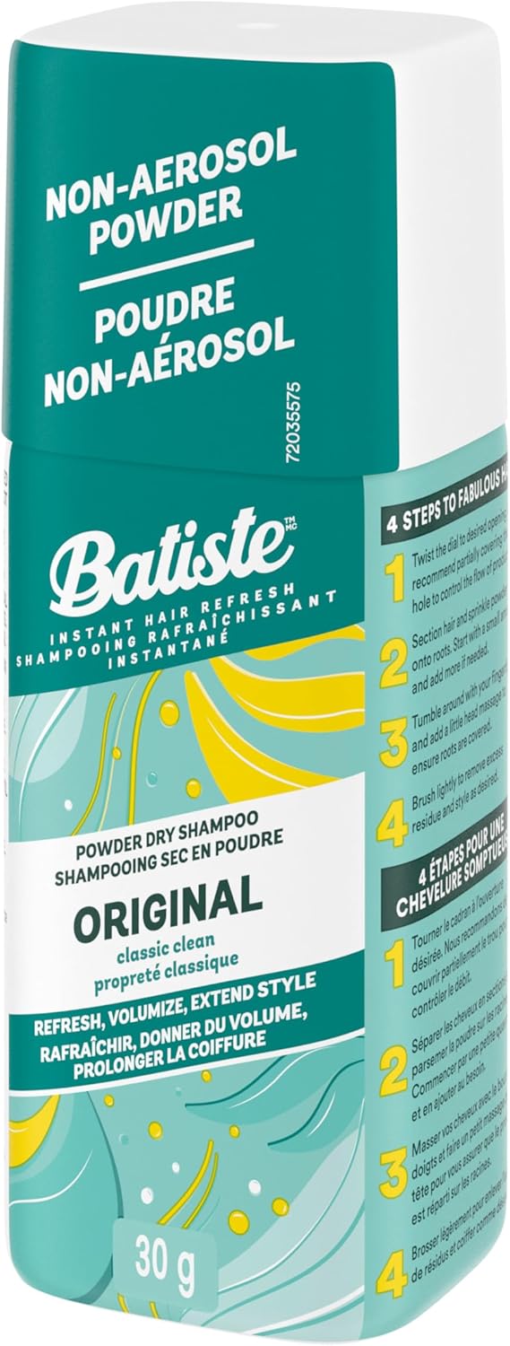 Batiste Powder Dry Shampoo, Non‑Aerosol Powder Format for Effortless Refresh, Gently Absorbs Oil, Adds Volume & Body, Clean & Fresh Fragrance, From Canada’s #1 Dry Shampoo Brand - Image 11