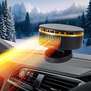 12V Car Heater, Portable Defroster and Windshield Deicer with 360° Rotatable Base
