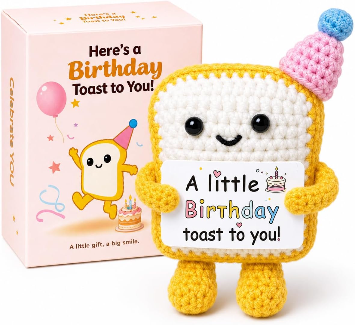 Handmade Crochet Toast Birthday Gift for Her Him Loved one…