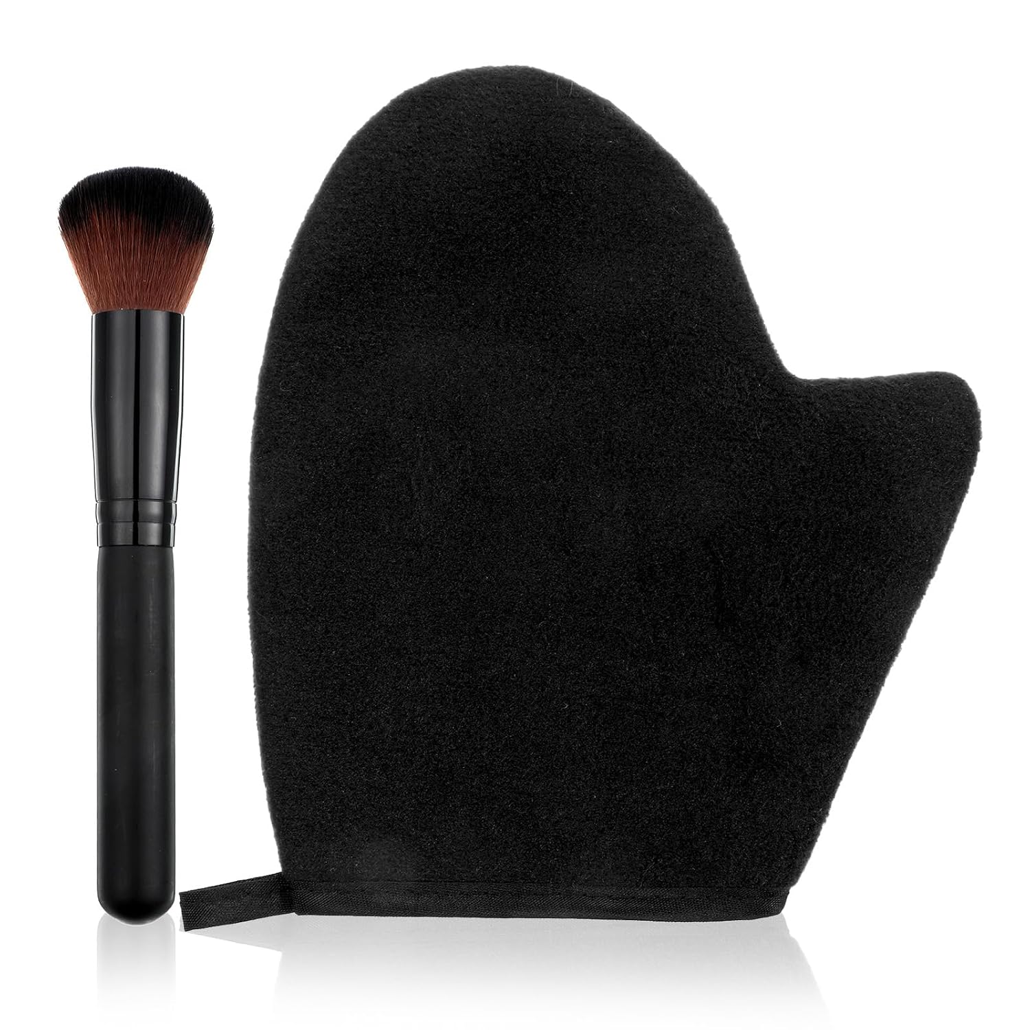 2 in 1 Tanning Mitt Self Tanner Mitt Set, 1 Self Tanning Glove and 1 Self Tanner Brush Tanning Mitt Self Tanner Mitt for Face, Body, Hands, and Legs