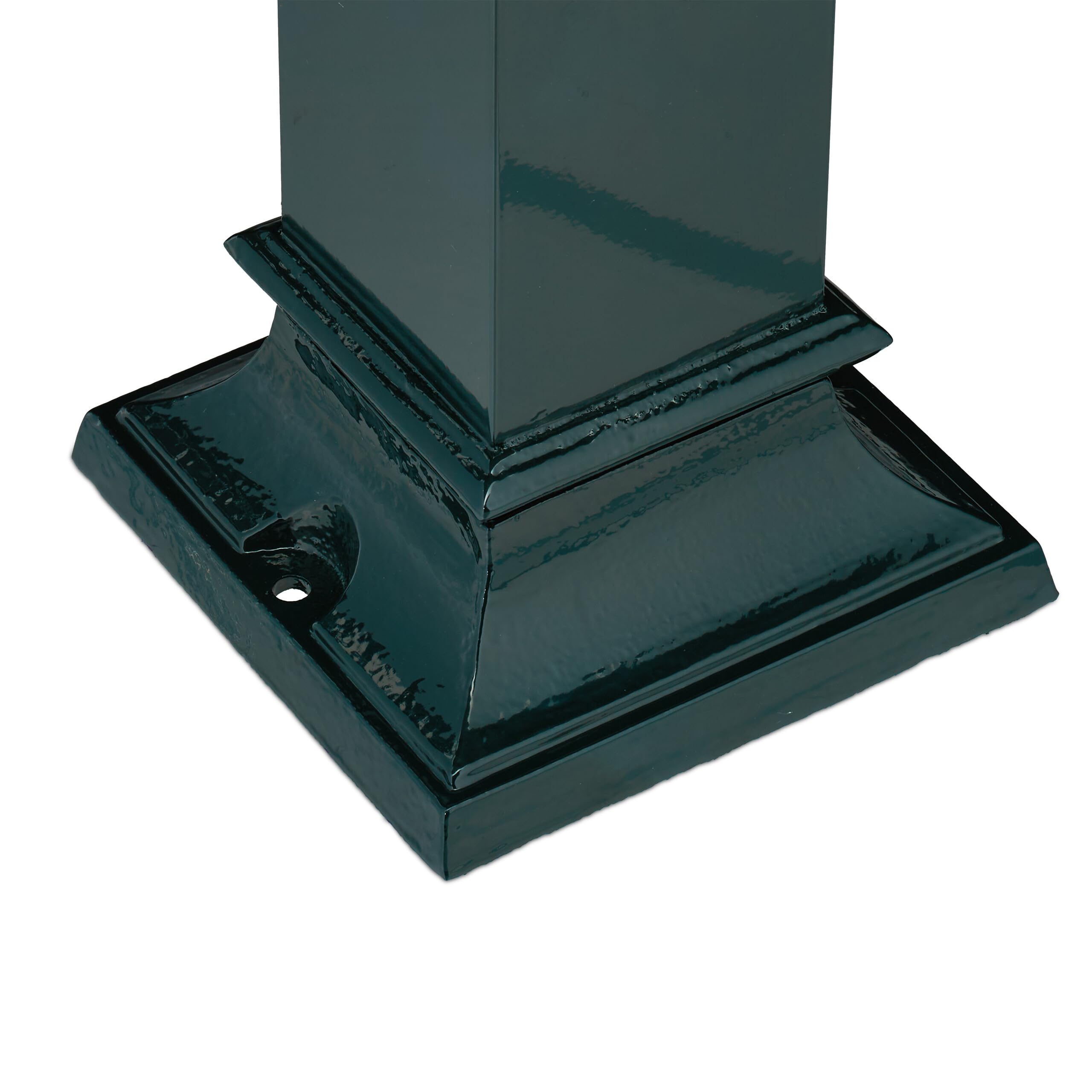 Relaxdays Fuente de Agua de Estilo Antiguo, con Grifo Jardín, 86x19x23 cm, Terraza, Patio, Decorativa, Verde Oscuro