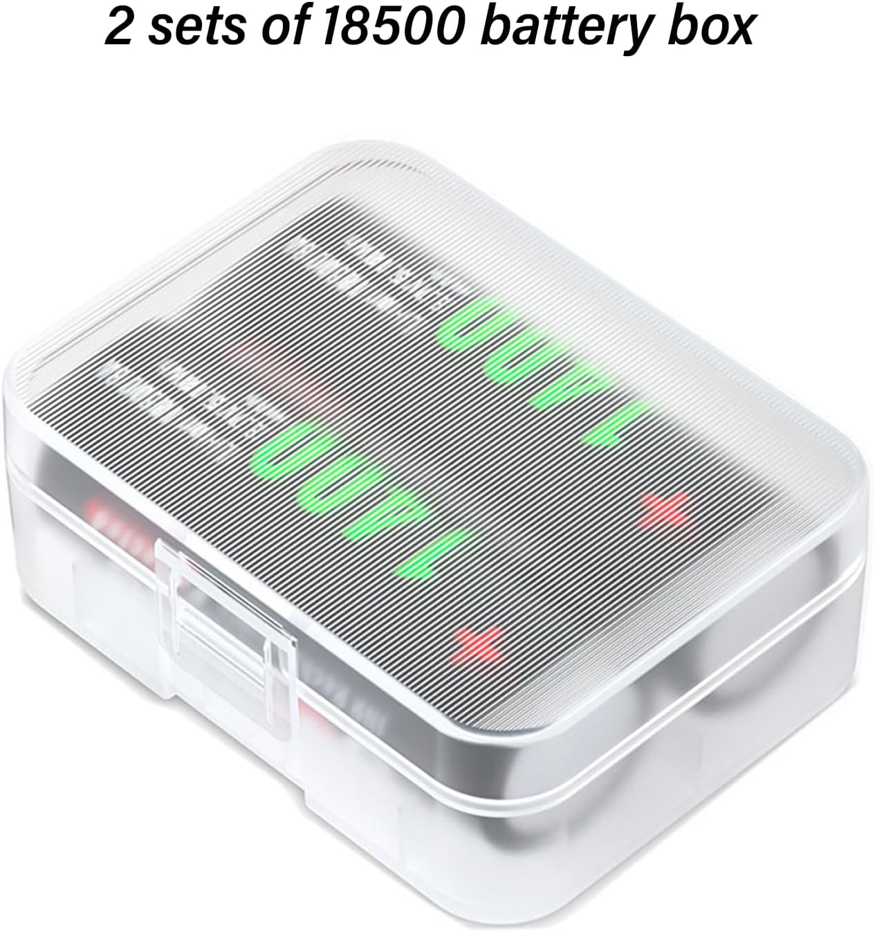 Small 18500 Battery Case Organizers Shock Protective Case Secure Lock for Everyday Carry Transportation