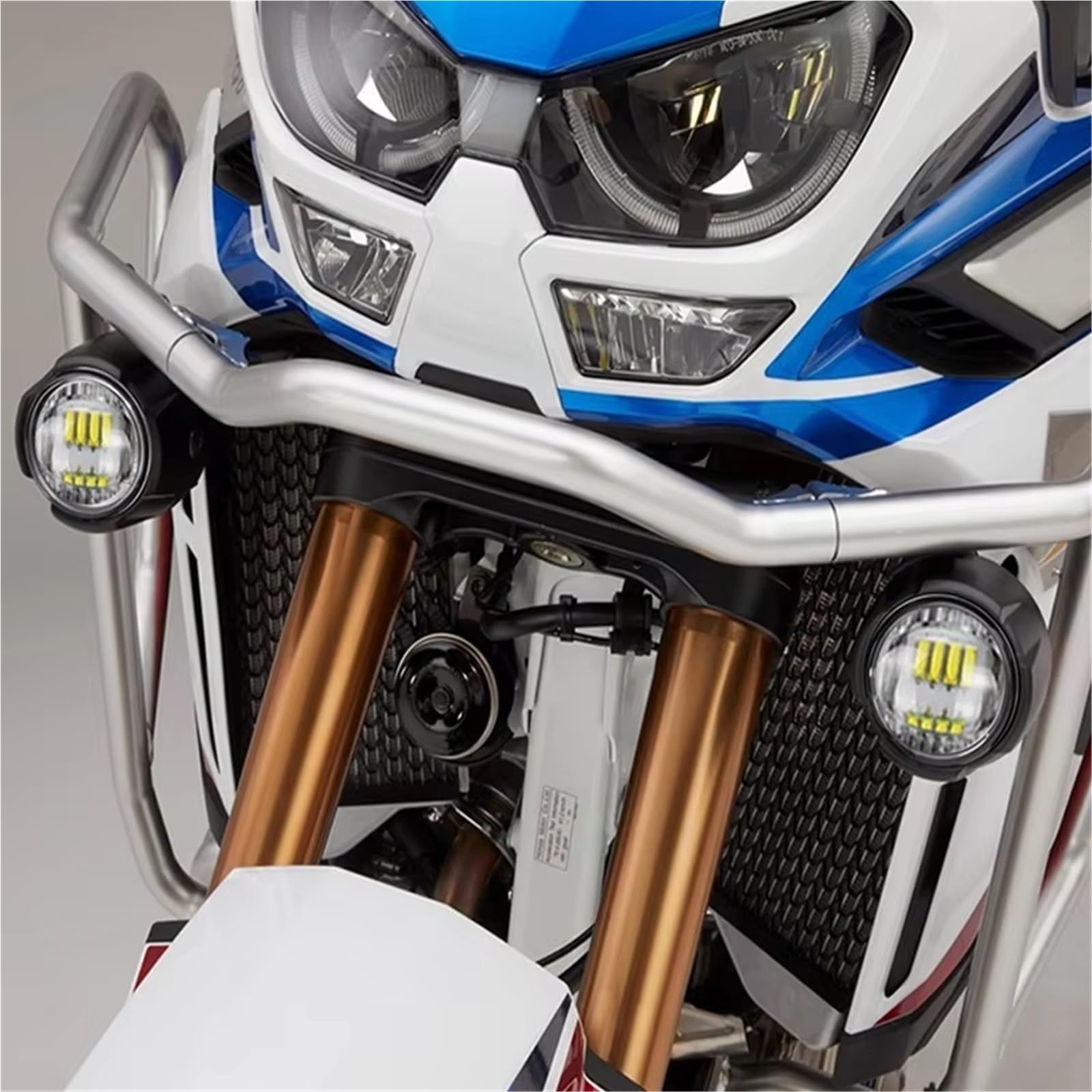 Generico per CRF1100L per CRF 1100L per CRF1100 L per Africa per Doppia Luce Fendinebbia Ausiliaria A LED Motocicletta Faro Moto(Light And Cover)