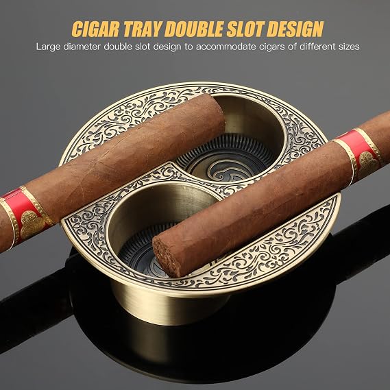XIFEI Cigar Ashtray Metal Ashtrays for Patio/Home/Table Modern Ashtrays