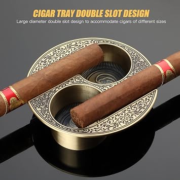 XIFEI Cigar Ashtray Metal Ashtrays for Patio/Home/Table Modern Ashtrays