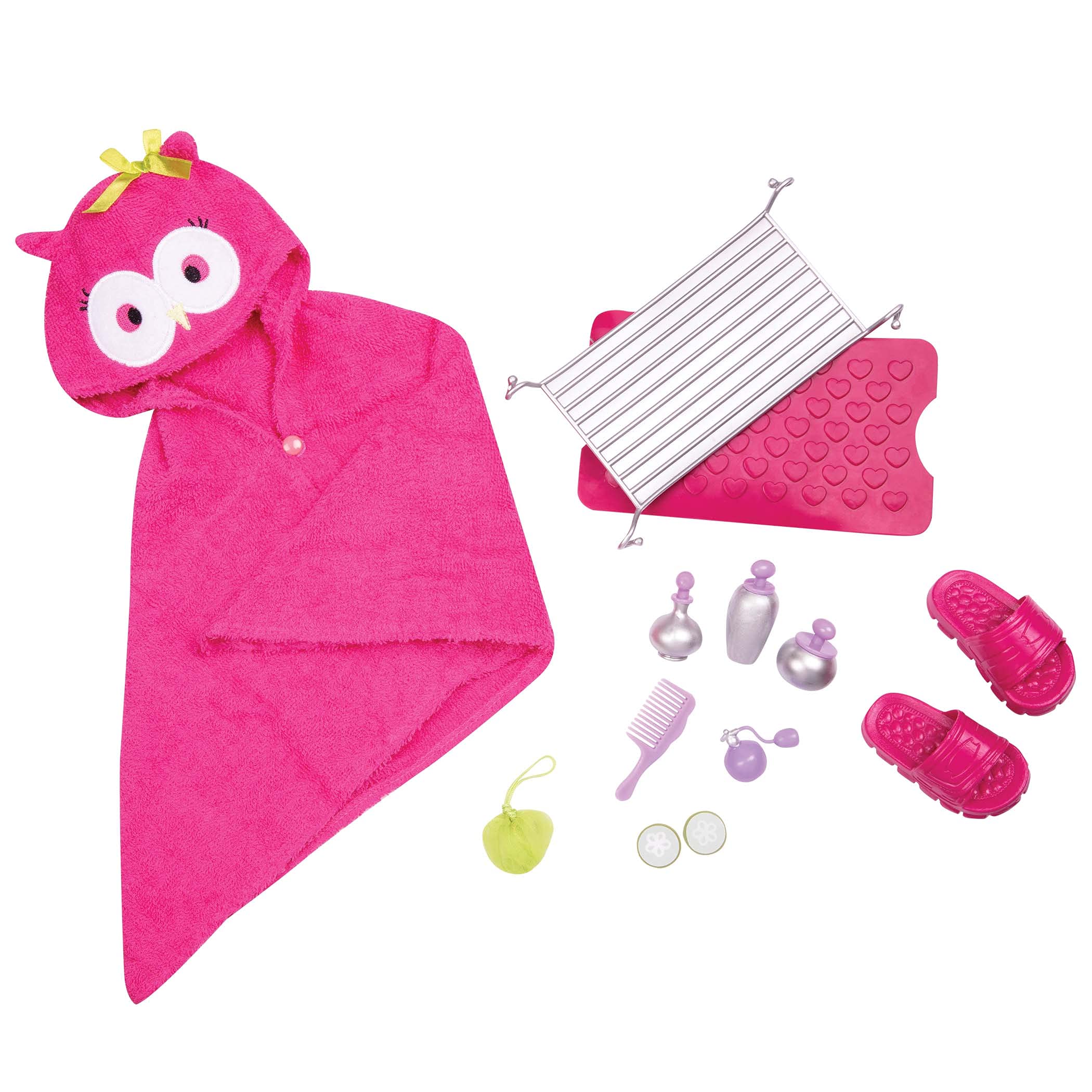 Kit 9 Accessoires Poupée Bébé 43 Cm - Grenouillère, Bikini, Chapeau, Serviette, Bouée, Canard Et Plus