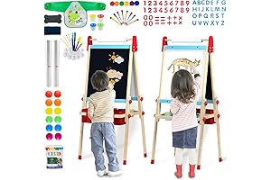 WOOD CITY Chalk Board for Toddlers 2-4 Years