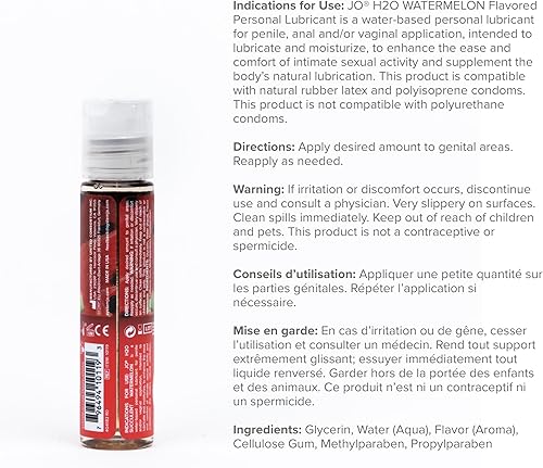 Miniatura 2 de System JO H2O - Colección de lubricantes saborizados de 1 onza – 5 sabores – Tropical Passion, Green Apple Delight, Banana Lick, Juicy Pineapple,