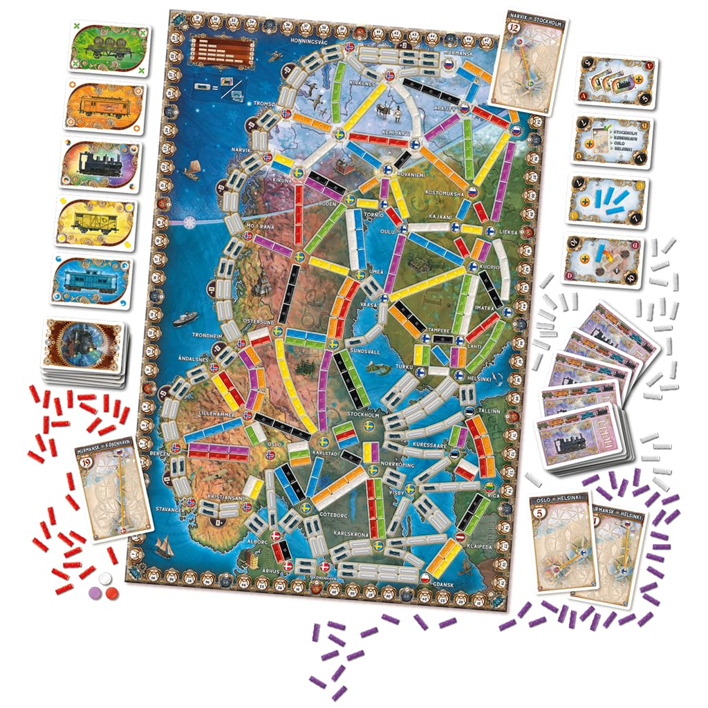 Asmodee Days of Wonder ¡Aventureros al Tren! Aurora Boreal