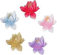 Vista 19 de 1 par de parches de peonía azul, parches de flores para ropa de bricolaje, jeans, manualidades de costura