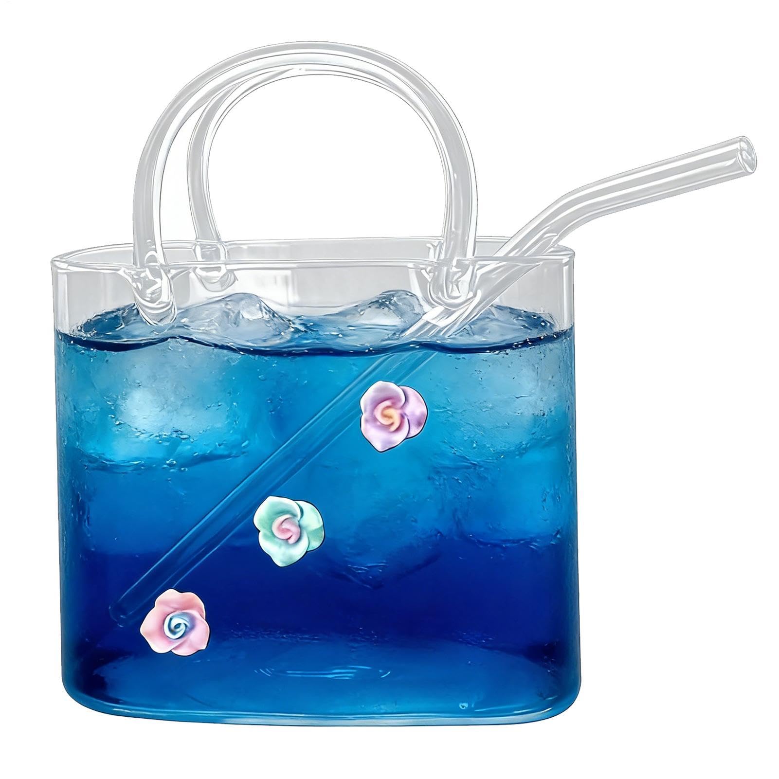 Vase sac à main en verre transparent pour sublimer vos tables de mariage et fêtes