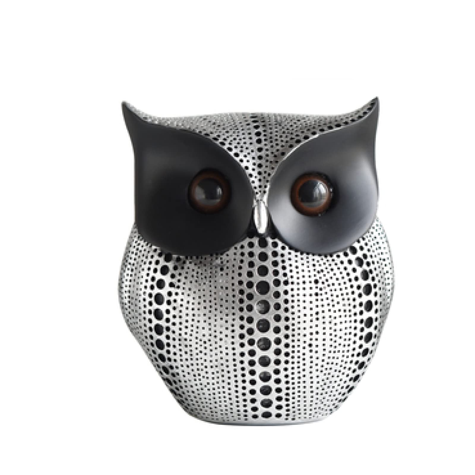 Statue hibou noir résine salon bureau chambre modèle décoration maison