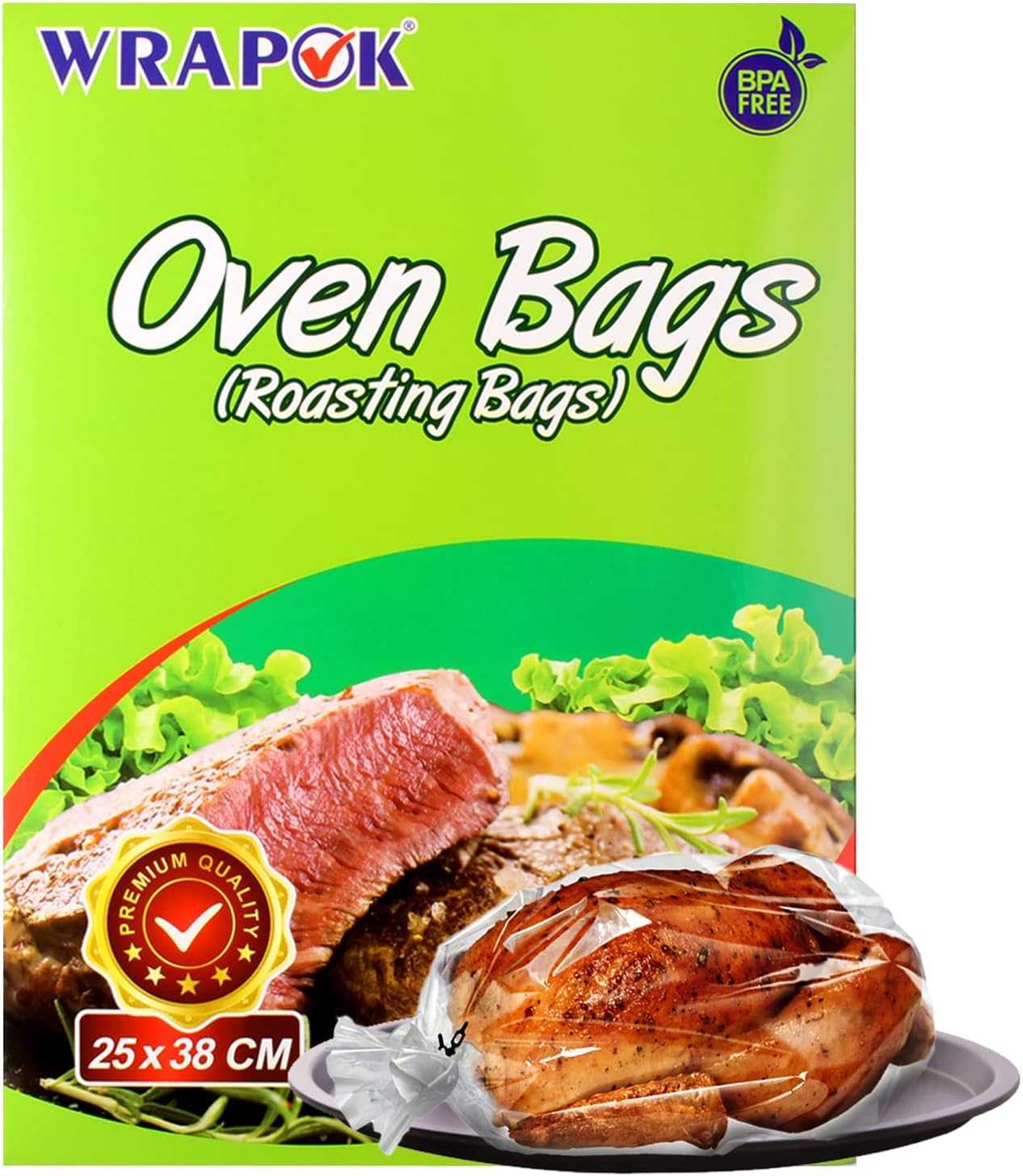 Oven Cooking Turkey Bags Small Size Ribs Baking Roasting Bags No Mess For Chicken Meat Ham Poultry Fish Seafood Vegetable on Thanksgiving - 8 Bags (10 x 15 Inch)