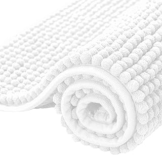SUBRTEX Bathroom Rugs Chenille Bath Rug Soft Short Plush Bath Mat Soft S...