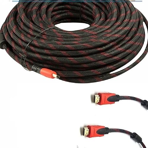 cablevantage PremiumCable HDMI 100ft para Bluray 3d dvd PS4Xbox onehdtv Xbox LCD TV HD 1080P V1.4Cable HDMI de alta velocidad Nailon Trenzado para