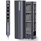 Mini Electric Screwdriver Set, 49-in-1 Electric Precision Screwdriver Cordless, 5 Torque Settings, LED Lights, Pry Bar, Tweezer, Repair Tool Kit for Computer PC Phone Camera Watch