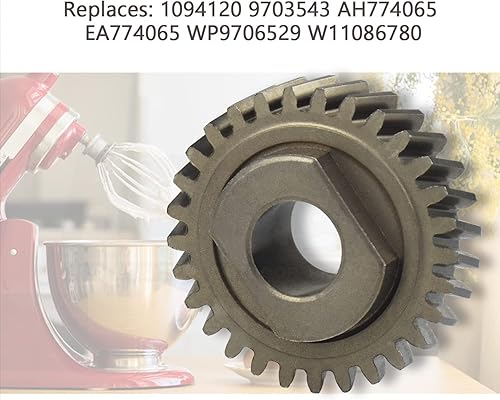 Miniatura 6 de 9706529 W11086780 piezas de engranaje de repuesto para gusano 9703543 1094120 9703543 AH774065 EA774065 PS774065 WP9706529 con el gas 9709511 ket