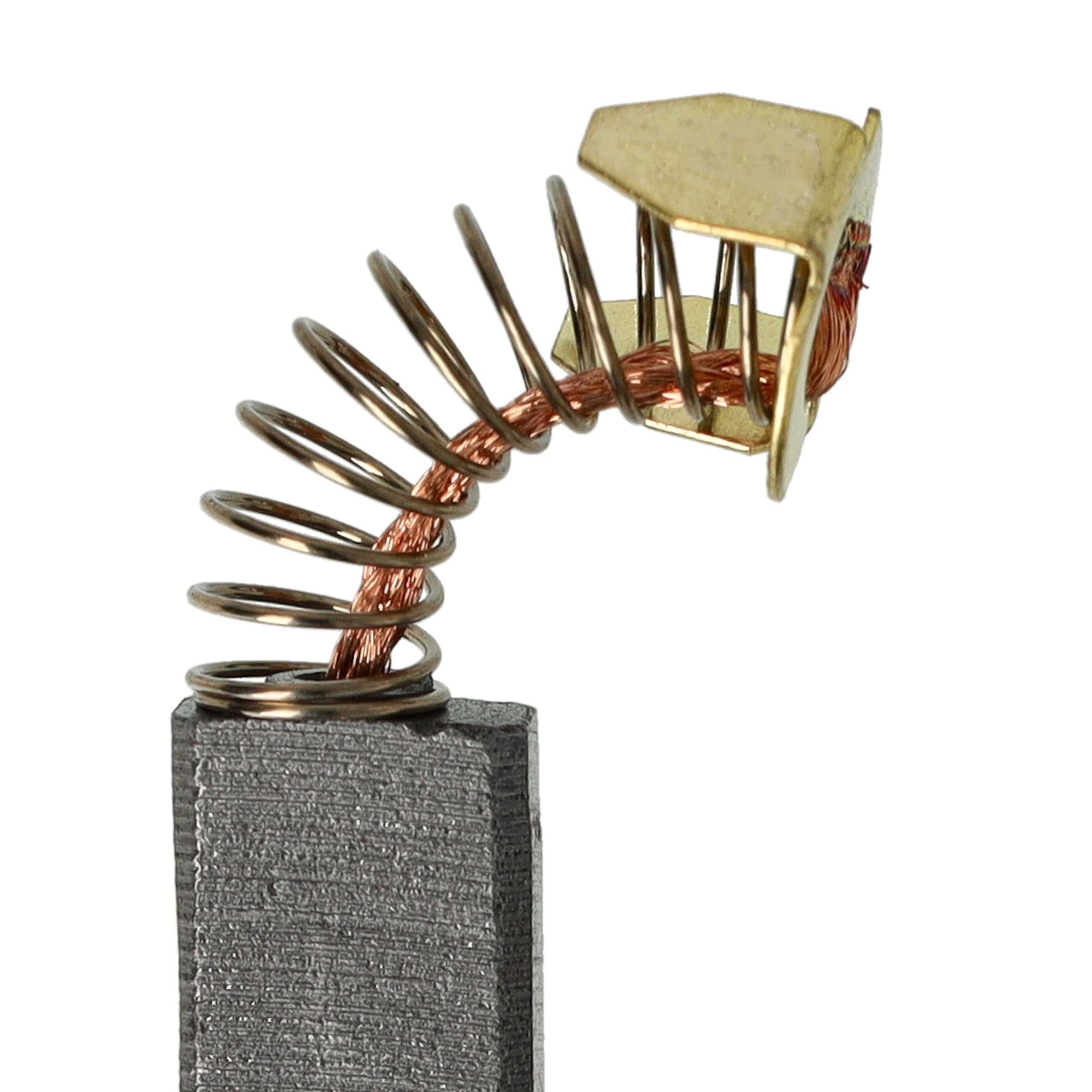 2 Balais De Charbon Vhbw 6x10x15 Mm Avec Ressort - Remplacement Pour Makita CB-113, 191904-8 - Pièce Pour Outil électrique - 4