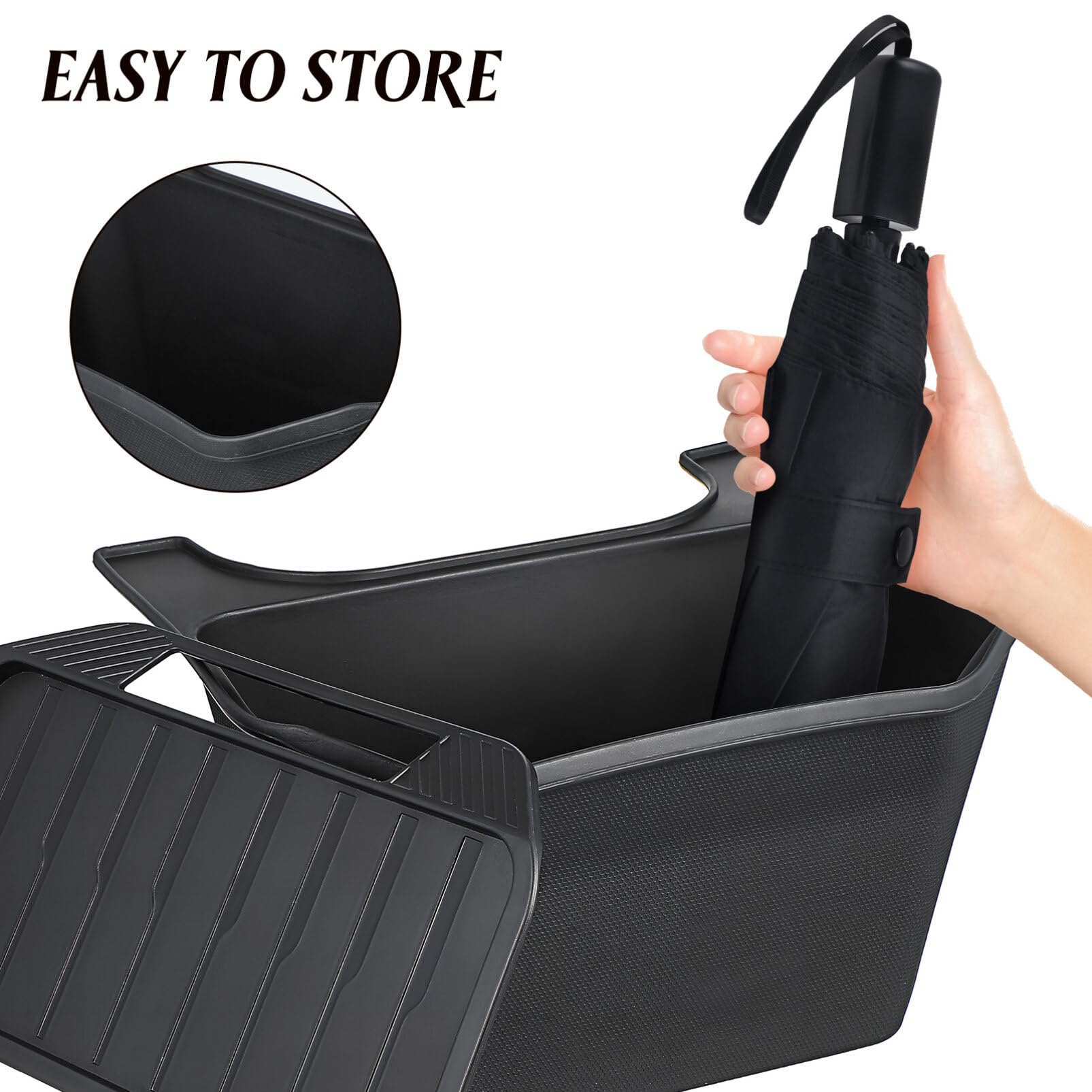 Caja de Almacenamiento para Coche para Consola Trasera, Negro