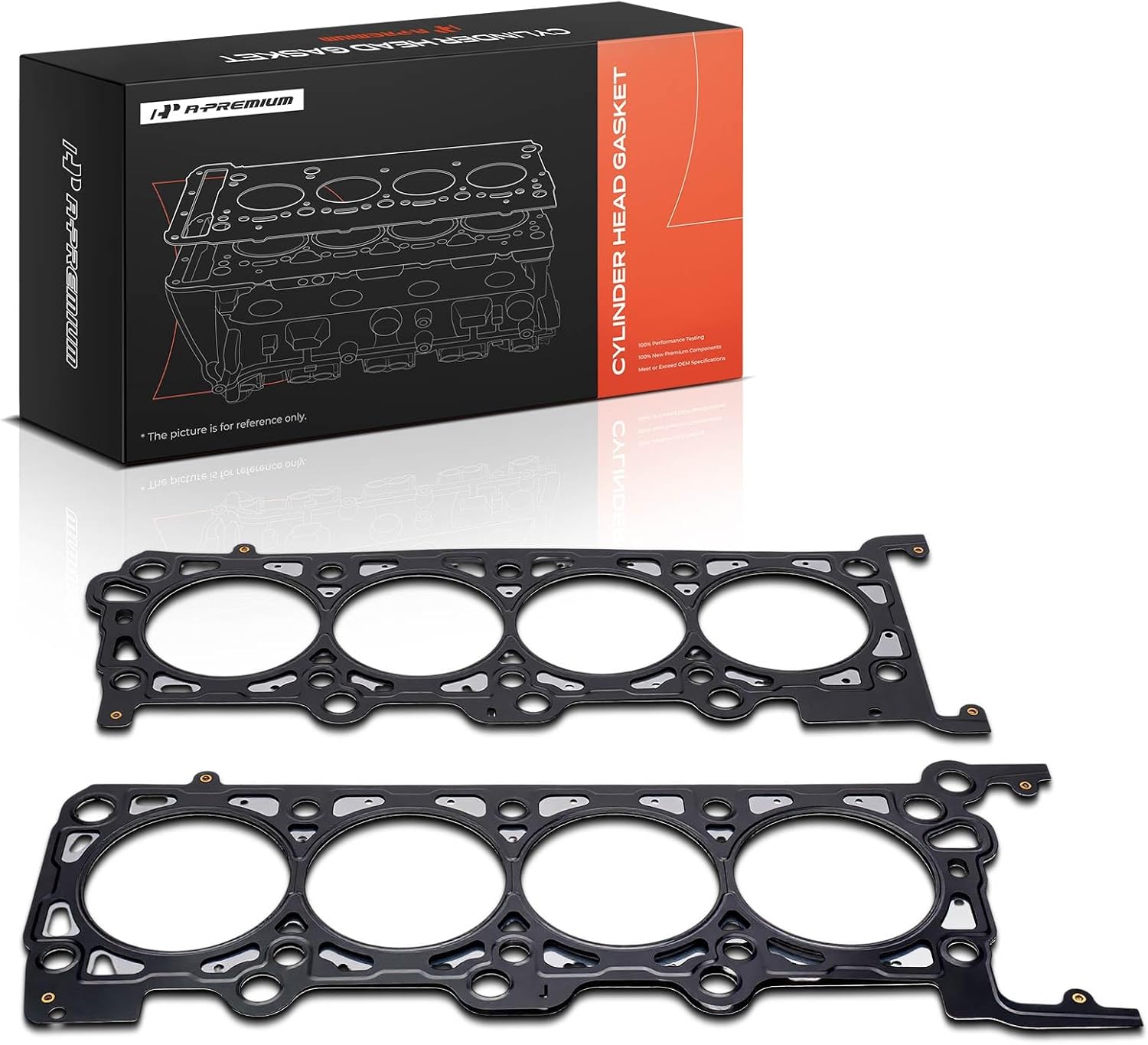 A-Premium V8 Left & Right Engine Cylinder Head Gasket Compatible with Ford F-150 Heritage, F-250 Super Duty, Explorer, Mustang, Expedition, Crown Victoria, GT & Lincoln Continental, Town Car, 2-Pack