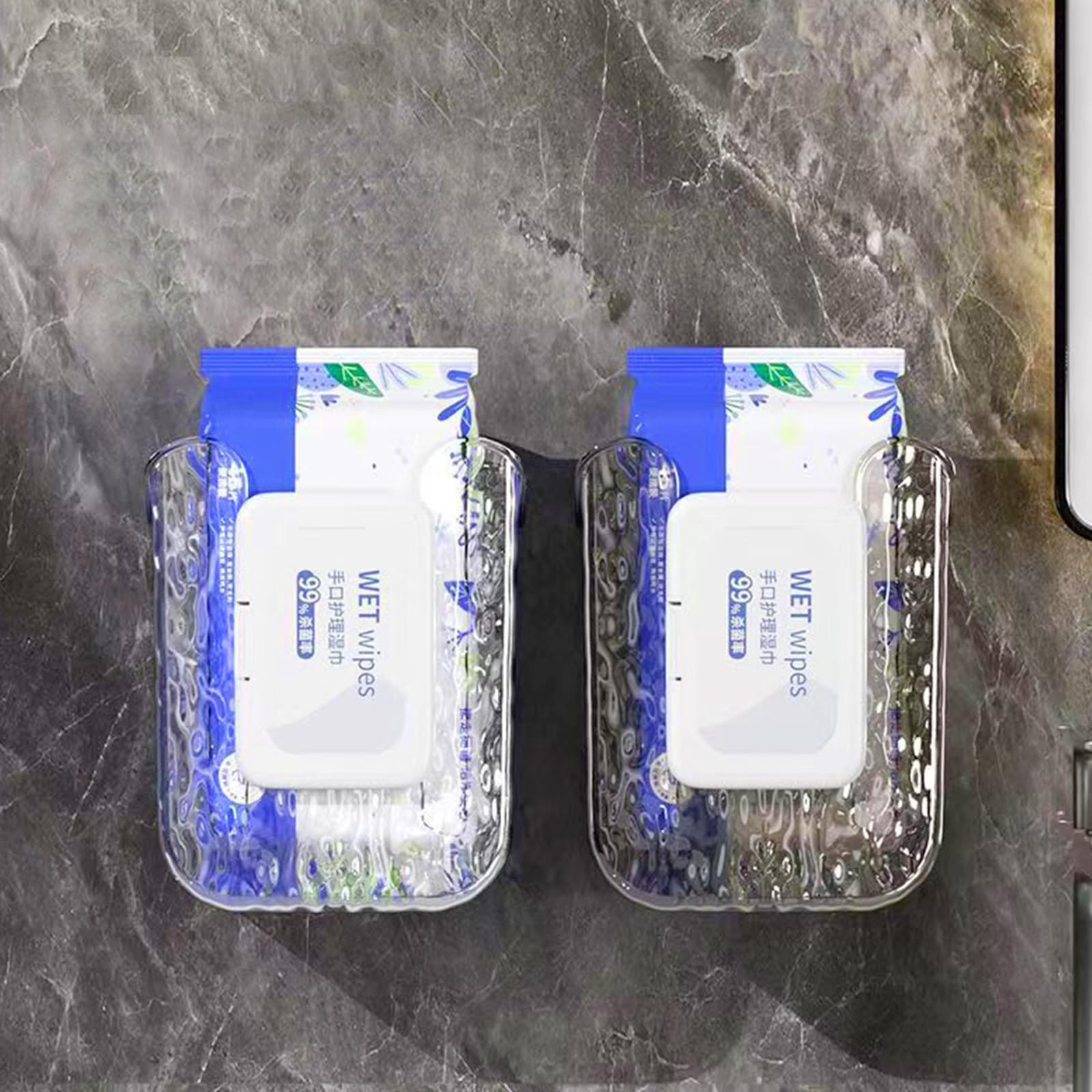 Porta Fazzoletti Da Parete - Dispenser Per Carta Senza Foratura, Per Bagno, Cucina, Ufficio - Foto 3