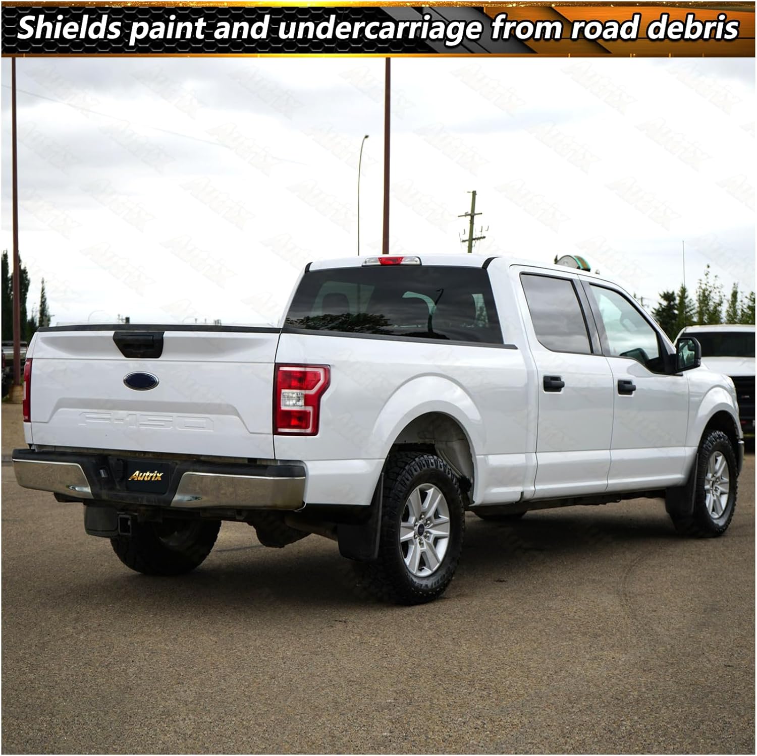 Mud Flaps for 2015-2020 Ford F150, Front & Rear Mud Guards for Trucks Splash Guards No Drill 4PCS, Replace # FL3Z-16A550-CA FL3Z-16A550-DA (Without OEM Fender Flares)