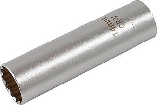 Sealey AK6568 12 Point Spark Plug Socket with Magnetic Retainer, 14mm, 3/8