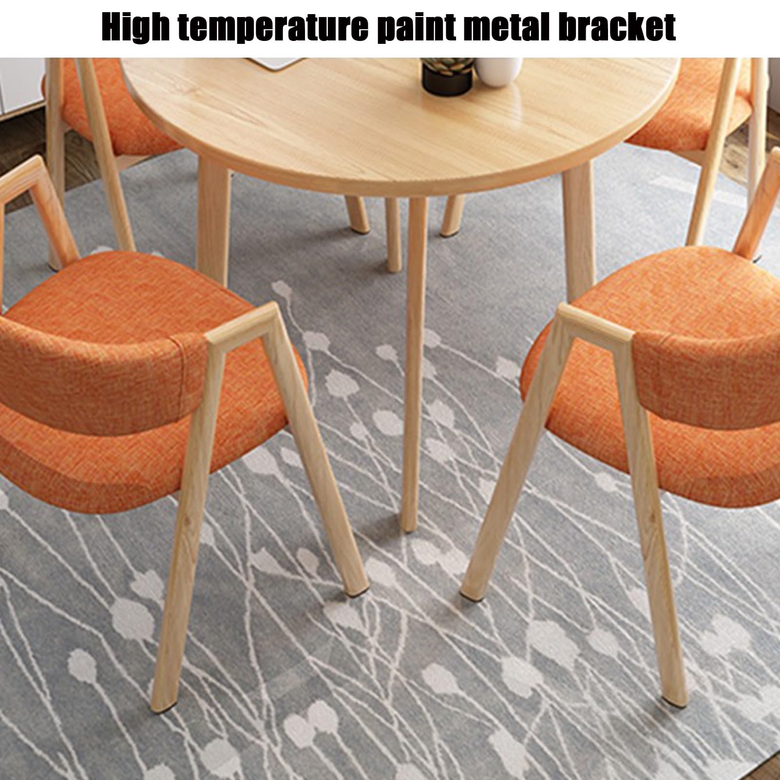 Modern Runde Konferenztisch-Set mit 4 Stühlen stilvoller Esstisch für Büro Empfangsraum & Esszimmer Metallbeine Khaki – Ideale per riunioni & kleine Küchen