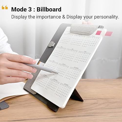 Miniatura 6 de LHiDS Creative Folio Lite 2.0 con soporte, currículum de cartera de negocios, 3 en 1 con accesorios magnéticos, funciona como cubierta de cuaderno,