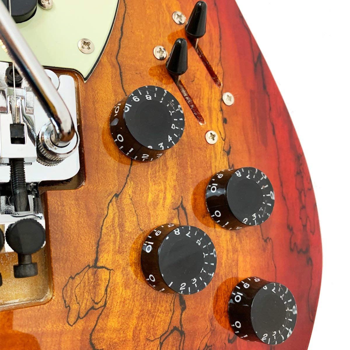 Amazon.com: GoDpsMusic 6 String Sawtooth ET Hybrid Electric Guitar