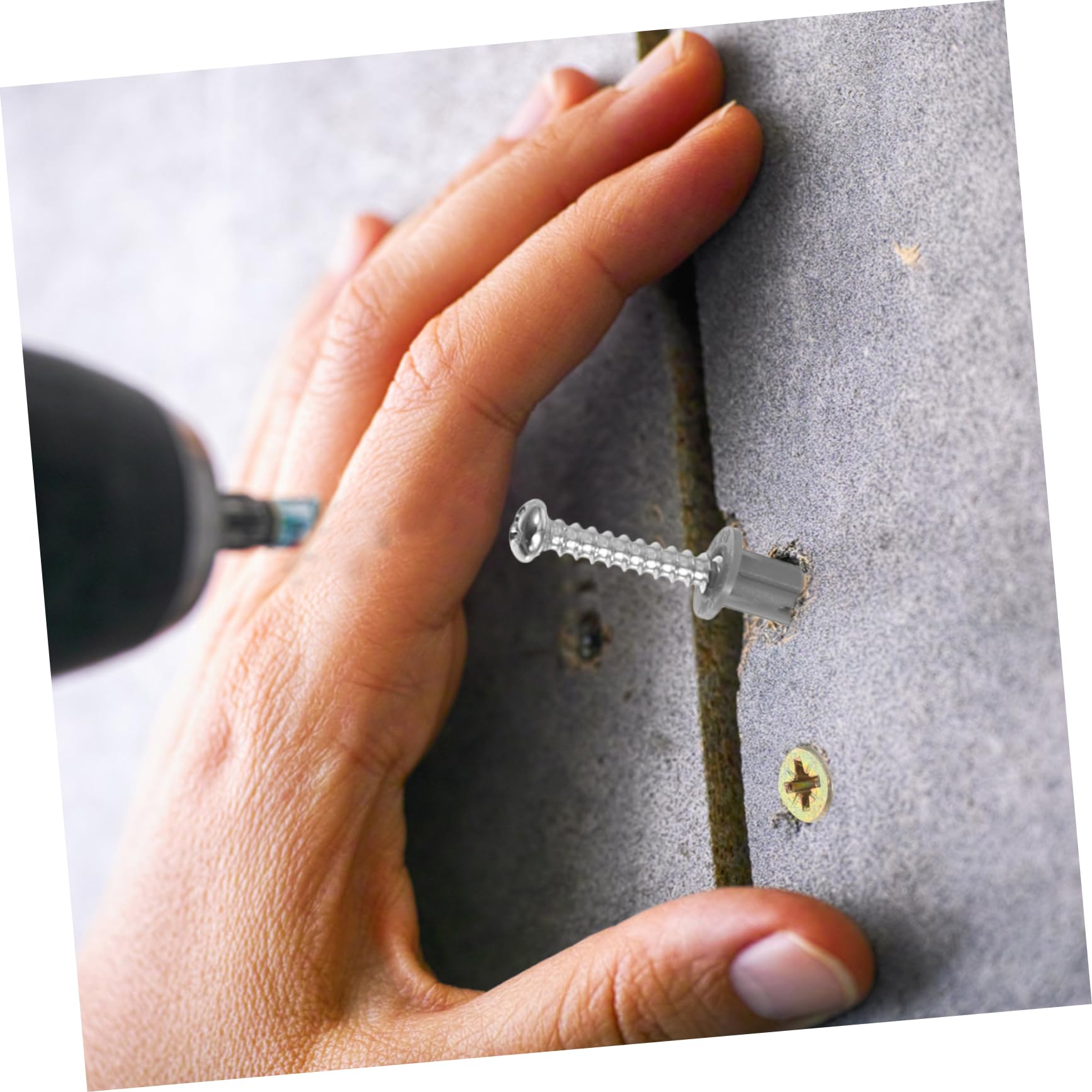 AUTSUPPL 300pcs Drywall Expansion Screws Set Grip Drywall Anchors Self-Drilling Screws Kit for Home Renovation