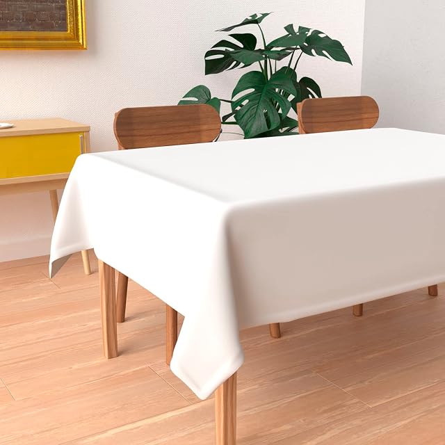 NC ALIX Tablecloth Anti-Stain Rectangular 140 x 240 cm White