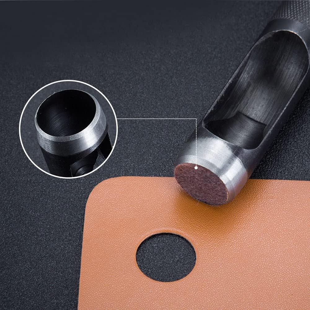 1 Pc DIY Dziurkacz Okrągły Stalowy Skórzany Craft Hollow Hole Dziurkacz Narzędzie Cutter Praca dla Pasek Pasek Pas Do Zegarka Pasek Plastikowe Drewno, 18mm